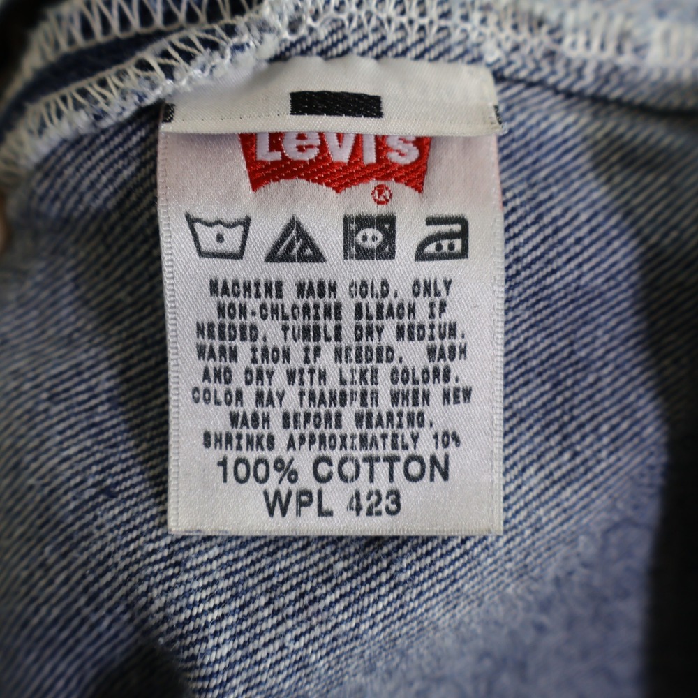 2008 Levis 501 Original Straight Leg Jeans 36x34 Blue Denim Button Fly - Picture 7 of 13